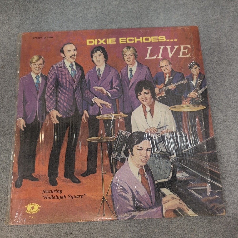 Dixie Echoes Live Vinyl LP Supreme Records Southern Gospel